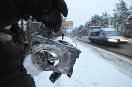 Последствия ДТП на Рублевском шоссе. 21 января  2011 года.