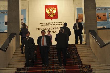 В здании Госдумы РФ. 21 декабря 2011 года.