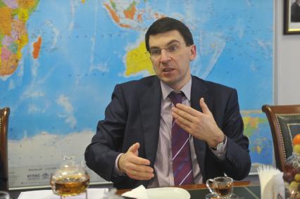 Министр связи и массовых коммуникаций РФ Игорь Щеголев. В ИД КП. 16 января 2012 года.