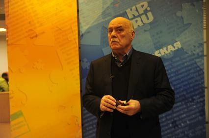 Руководитель предвыборного штаба кандидата в президенты Владимира Путина режиссер Станислав Говорухин. В ИД КП. 17 января 2012 года.