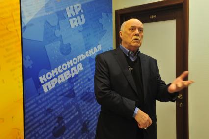 Руководитель предвыборного штаба кандидата в президенты Владимира Путина режиссер Станислав Говорухин. В ИД КП. 17 января 2012 года.