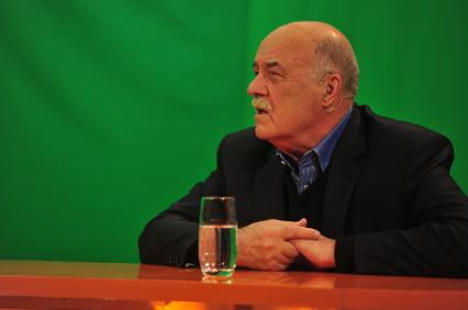 Руководитель предвыборного штаба кандидата в президенты Владимира Путина режиссер Станислав Говорухин. В ИД КП. 17 января 2012 года.