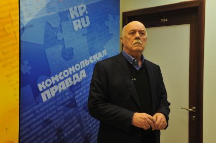 Руководитель предвыборного штаба кандидата в президенты Владимира Путина режиссер Станислав Говорухин. В ИД КП. 17 января 2012 года.