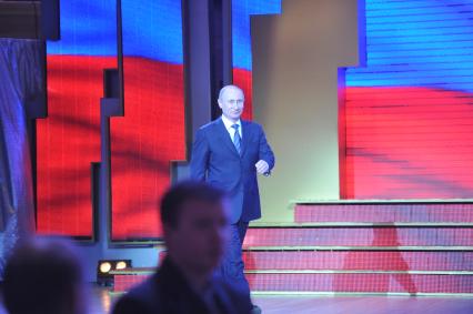 Торжественный вечер, посвященный Дню работника прокуратуры РФ. На снимке: председатель правительства РФ Владимир Путин. 12 января 2012 года.