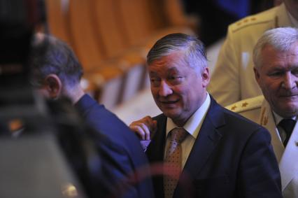 Торжественный вечер, посвященный Дню работника прокуратуры РФ. На снимке: депутат Госдумы РФ Анатолий Карпов. 12 января 2012 года.
