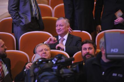 Торжественный вечер, посвященный Дню работника прокуратуры РФ. На снимке: депутат Госдумы РФ Анатолий Карпов. 12 января 2012 года.