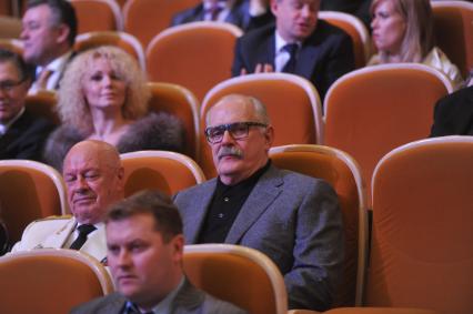 Торжественный вечер, посвященный Дню работника прокуратуры РФ. На снимке: режиссер Никита Михалков. 12 января 2012 года.