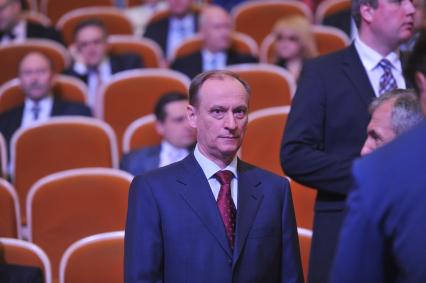 Торжественный вечер, посвященный Дню работника прокуратуры РФ. На снимке: Секретарь Совета безопасности РФ Николай Патрушев. 12 января 2012 года.