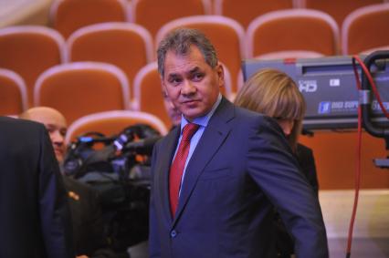 Торжественный вечер, посвященный Дню работника прокуратуры РФ. На снимке: глава МЧС РФ Сергей Шойгу. 12 января 2012 года.