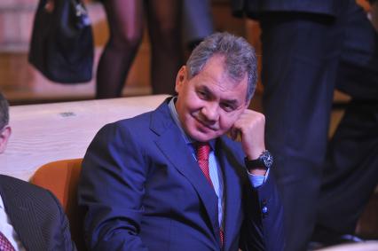 Торжественный вечер, посвященный Дню работника прокуратуры РФ. На снимке: глава МЧС РФ Сергей Шойгу. 12 января 2012 года.