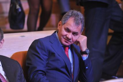 Торжественный вечер, посвященный Дню работника прокуратуры РФ. На снимке: глава МЧС РФ Сергей Шойгу. 12 января 2012 года.