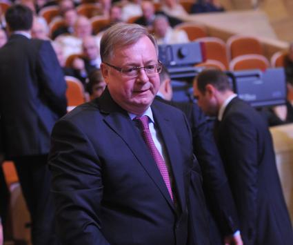 Торжественный вечер, посвященный Дню работника прокуратуры РФ. На снимке: председатель Счетной палаты РФ Сергей Степашин. 12 января 2012 года.