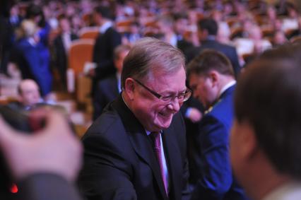 Торжественный вечер, посвященный Дню работника прокуратуры РФ. На снимке: председатель Счетной палаты РФ Сергей Степашин. 12 января 2012 года.