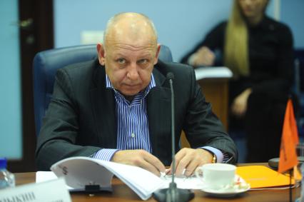 Курилкин Александр Евгеньевич. Во время пресс-конференции в ИД КП. 19 января 2012.