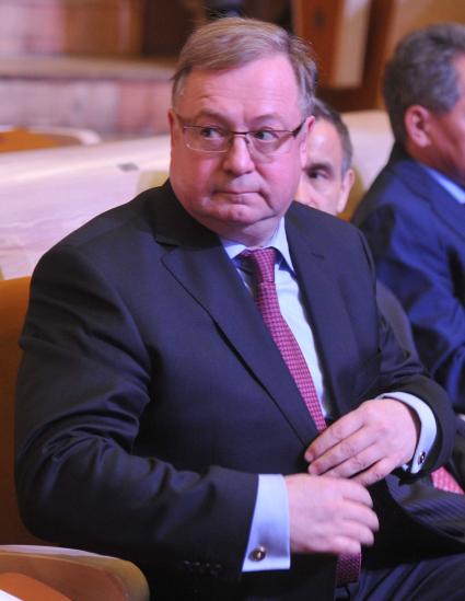 Торжественный вечер, посвященный Дню работника прокуратуры РФ. На снимке: председатель Счетной палаты РФ Сергей Степашин. 12 января 2012 года.