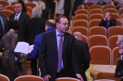 Торжественный вечер, посвященный Дню работника прокуратуры РФ. На снимке: главный редактор РОССИЙСКОЙ ГАЗЕТЫ Владислав Фронин. 12 января 2012 года.