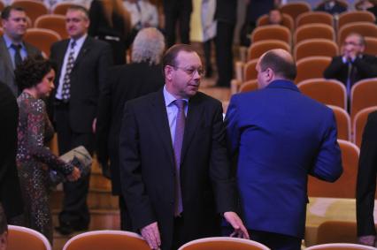 Торжественный вечер, посвященный Дню работника прокуратуры РФ. На снимке: главный редактор РОССИЙСКОЙ ГАЗЕТЫ Владислав Фронин. 12 января 2012 года.