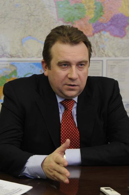 Директор департамента автомобильной промышленности министерства промышленности и торговли РФ Алексей Рахманов. 18 января 2010 года.