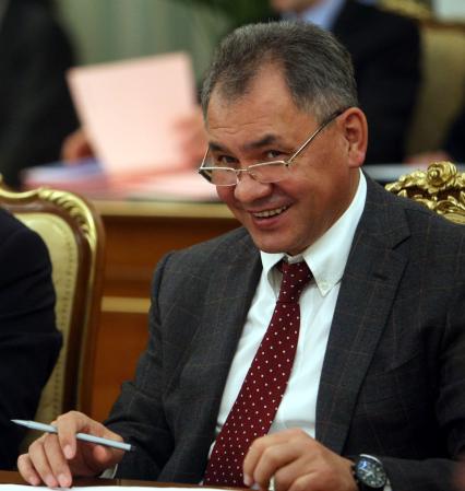 Глава МЧС РФ Сергей Шойгу.  22 декабря 2009 года