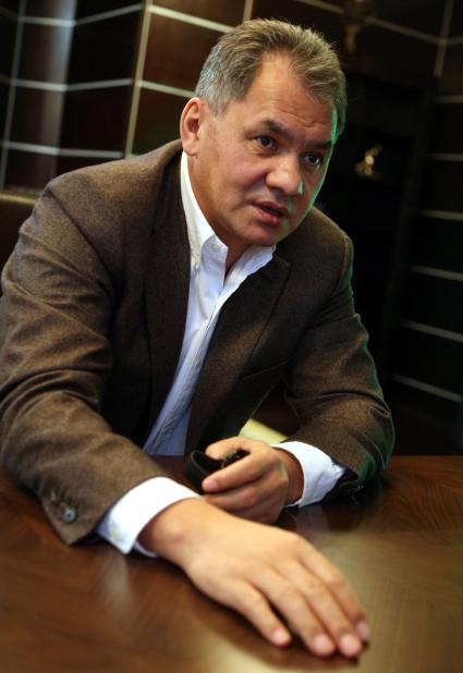 Глава МЧС Сергей Шойгу. 18 декабря 2008 года.