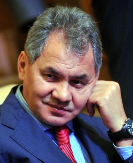 Торжественный вечер, посвященный Дню работника прокуратуры РФ. На снимке: глава МЧС РФ Сергей Шойгу. 12 января 2012 года.