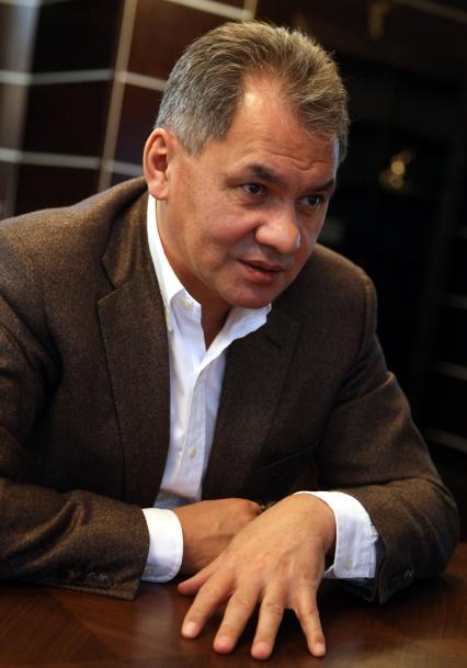 Глава МЧС Сергей Шойгу. 18 декабря 2008 года.