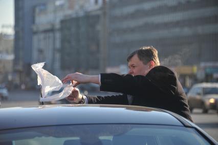 В Москве на Садовом кольце прошел автопробег  ЗА ЧЕСТНЫЕ ВЫБОРЫ. 29 января 2012