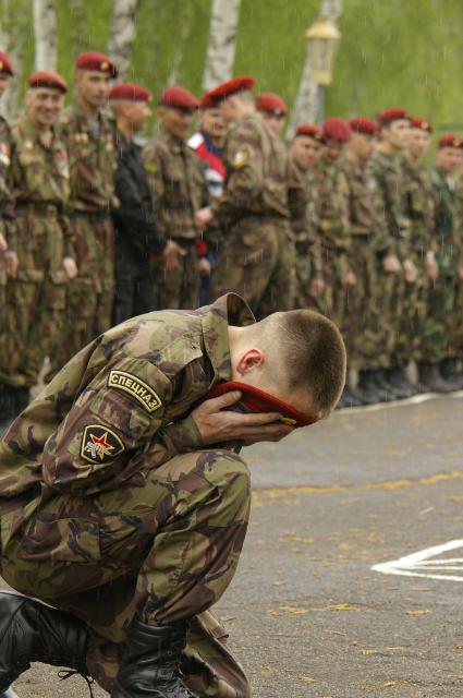 Сдача на краповые береты отрядом специального назначения \"Ермак\". Новосибирск.