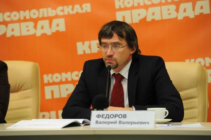 Гендиректор ВЦИОМ Валерий Федоров. В ИД КП.  03 февраля 2012 года.