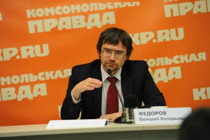 Гендиректор ВЦИОМ Валерий Федоров. В ИД КП.  03 февраля 2012 года.