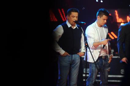 Съемки телепроекта `Красная стрела`. На снимке: лидер группы `Любэ` Николай Расторгуев.