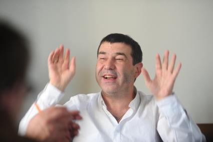 Театр `Школа современной пьесы`. На снимке: писатель, драматург и актер Евгений Гришковец.