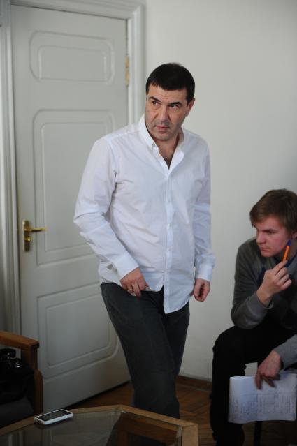 Театр `Школа современной пьесы`. На снимке: писатель, драматург и актер Евгений Гришковец.