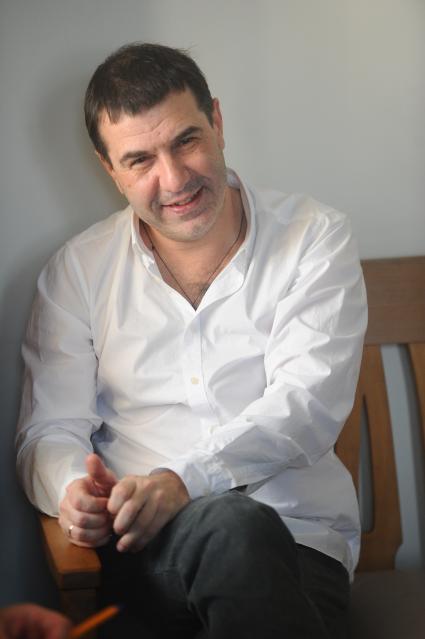 Театр `Школа современной пьесы`. На снимке: писатель, драматург и актер Евгений Гришковец.