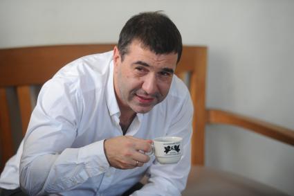 Театр `Школа современной пьесы`. На снимке: писатель, драматург и актер Евгений Гришковец.