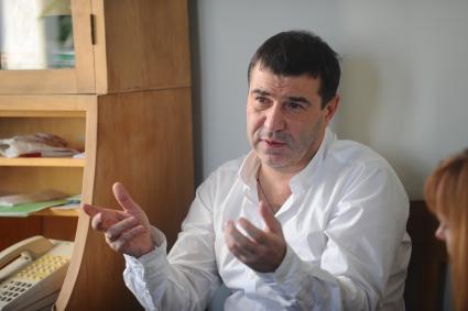 Театр `Школа современной пьесы`. На снимке: писатель, драматург и актер Евгений Гришковец.