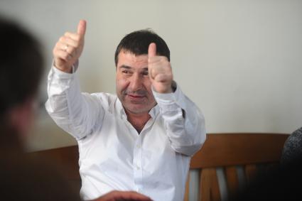Театр `Школа современной пьесы`. На снимке: писатель, драматург и актер Евгений Гришковец.