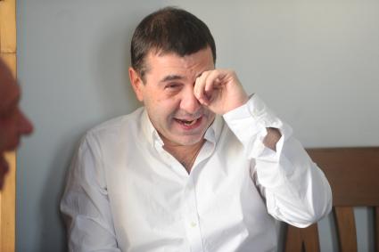 Театр `Школа современной пьесы`. На снимке: писатель, драматург и актер Евгений Гришковец.