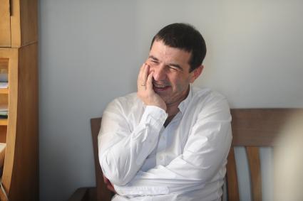 Театр `Школа современной пьесы`. На снимке: писатель, драматург и актер Евгений Гришковец.
