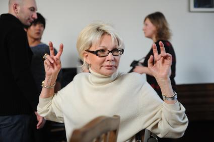 Театр `Школа современной пьесы`. На снимке: телеведущая , актриса Татьяна Веденеева.