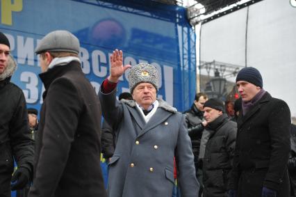 Москве.  Пушкинская площадь. Митинг в поддержку Жириновского. На снимке: лидер ЛДПР, депутат Государственной Думы Владимир Жириновский.