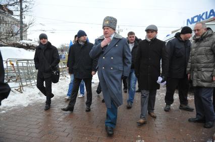 Москве.  Пушкинская площадь. Митинг в поддержку Жириновского. На снимке: лидер ЛДПР, депутат Государственной Думы Владимир Жириновский.