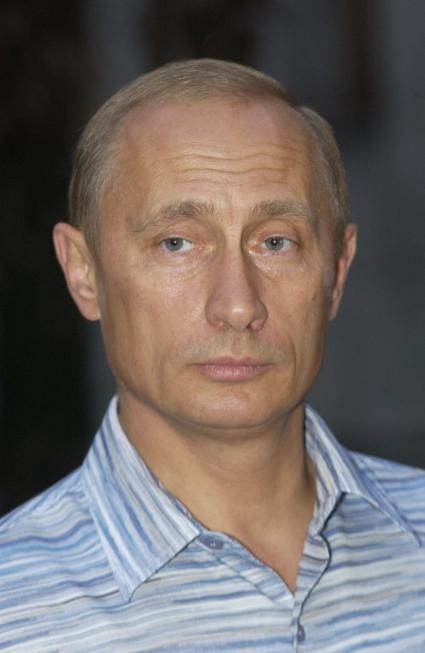 Президент России Владимир Путин во время встречи президентов России и Болгарии в резиденции Бочаров ручей обложечный.