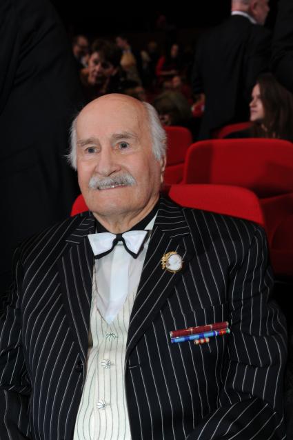 Crocus City Hall. 25-ая юбилейная торжественная церемония вручения Национальной кинематографической премии `Ника`. На снимке:  актер Владимир Зельдин.