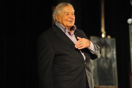ЦДЛ. Вечер памяти Беллы Ахмадулиной, приуроченный к ее 75-летию. На снимке: режиссер Юрий Любимов.