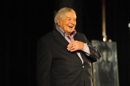 ЦДЛ. Вечер памяти Беллы Ахмадулиной, приуроченный к ее 75-летию. На снимке: режиссер Юрий Любимов.
