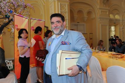 Пресс-конференция в ГУМе, посвященная открытию фестиваля искусств `Черешневый лес`. На снимке: Председатель наблюдательного совета компании Bosco di Ciliegi Михаил Куснирович.