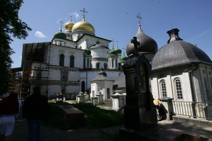 Воскресенский Новоиерусалимский мужской ставропигиальный монастырь. На снимке: Воскресенский собор. Вид на подземный храм свв. Константина и Елены.