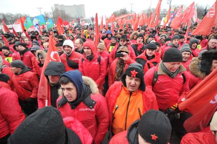 Митинг на ВВЦ организованный Сергеем Кургиняном и движением `Суть времени`. На снимке: участники митинга.