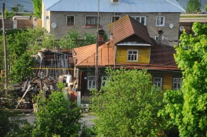 Жилые дома в городе Плесе.